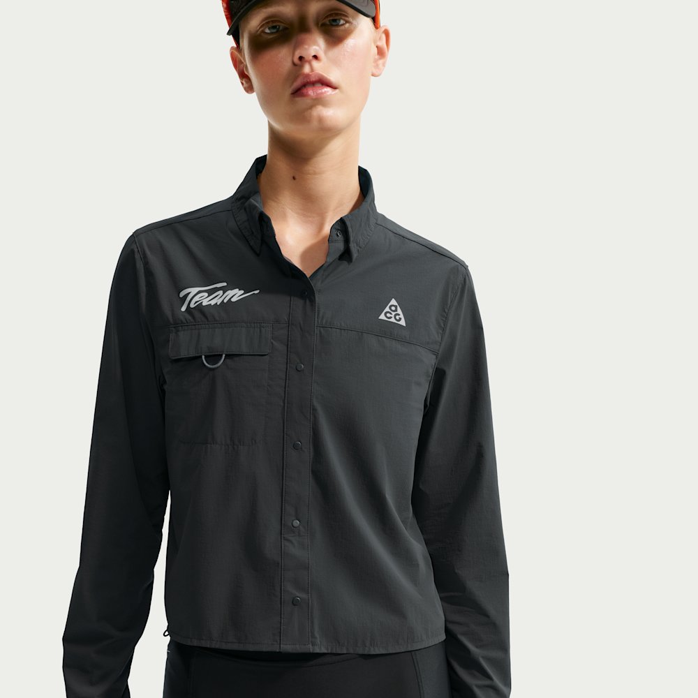 Nike ACG Aireez Women's Button-Up Long-Sleeve Graphic Trail Running Top