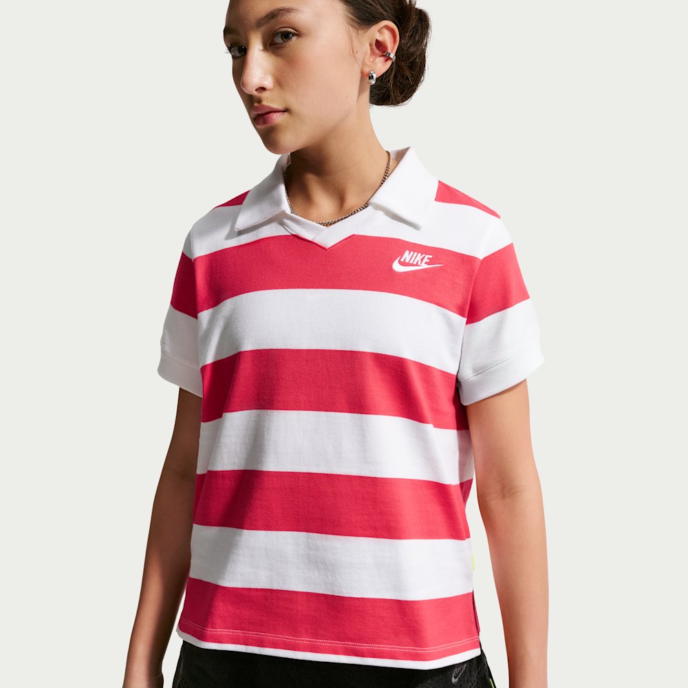 Nike Sportswear Big Kids' (Girls') Short-Sleeve Polo Top