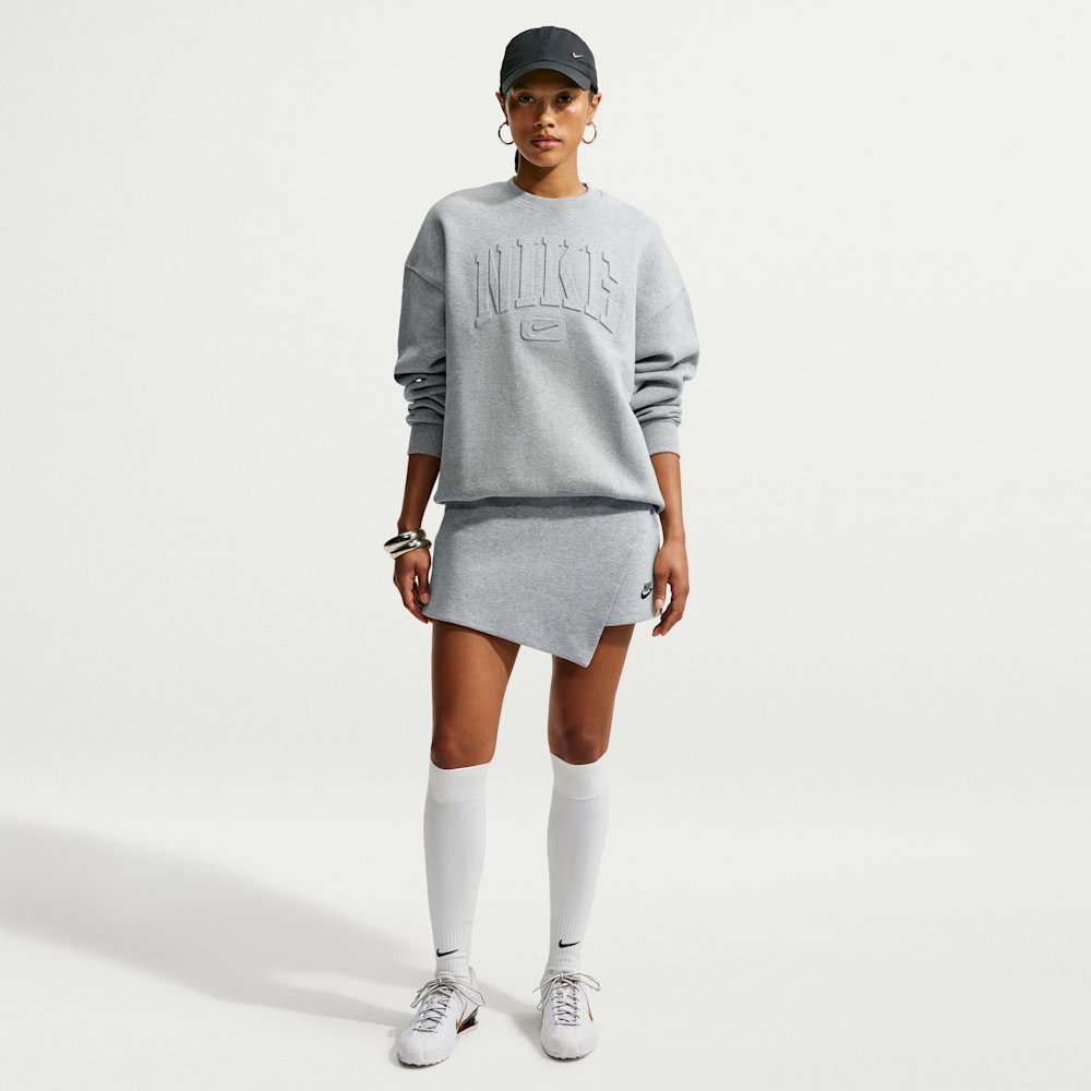 Nike Studio Fleece Medium Weight "Graphic Pack" Women's Oversized Embossed Crew
