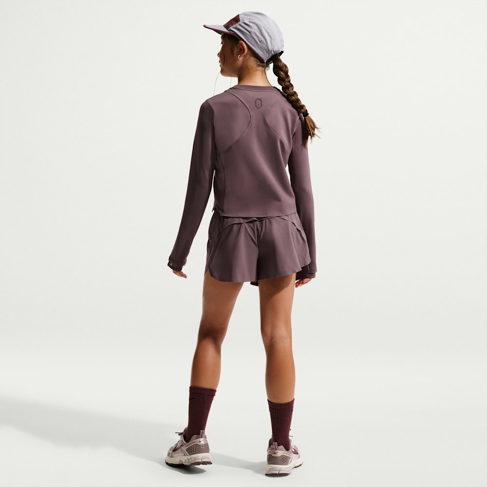 Nike Mavn Girls' Dri-FIT Ribbed Long-Sleeve Top