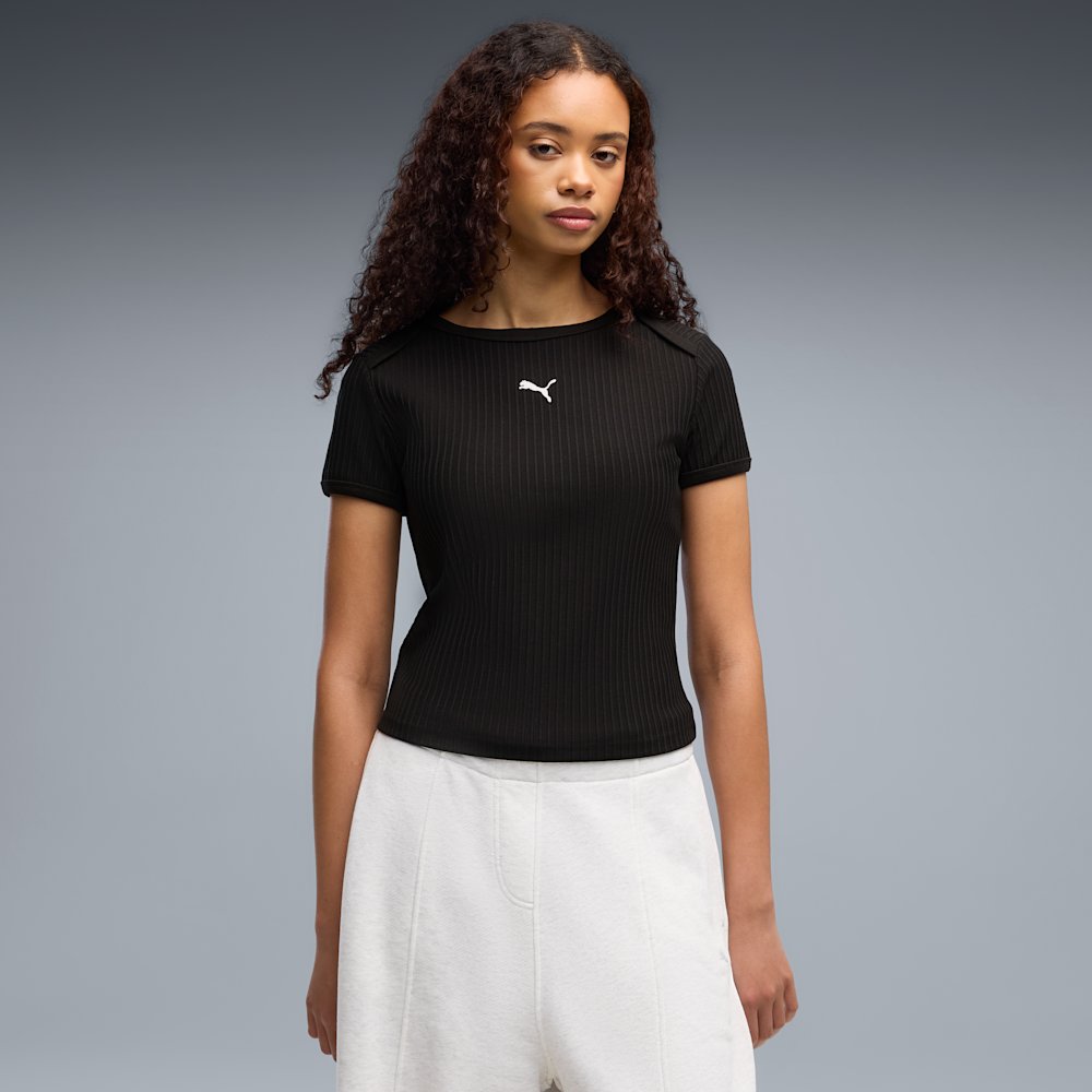 PUMA Essentials Women's Ribbed Slim T-Shirt