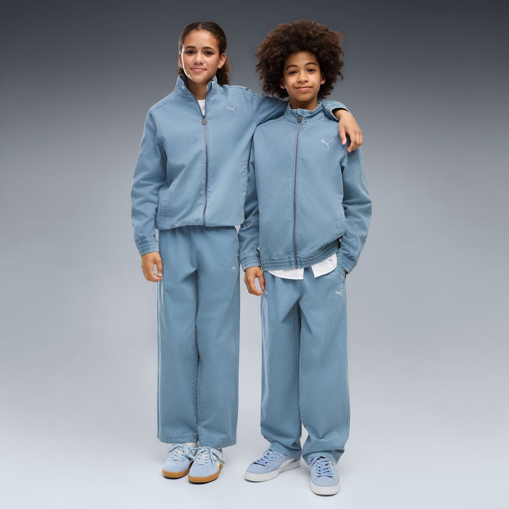 PUMA T7 Big Kids' Relaxed Washed Twill Pants