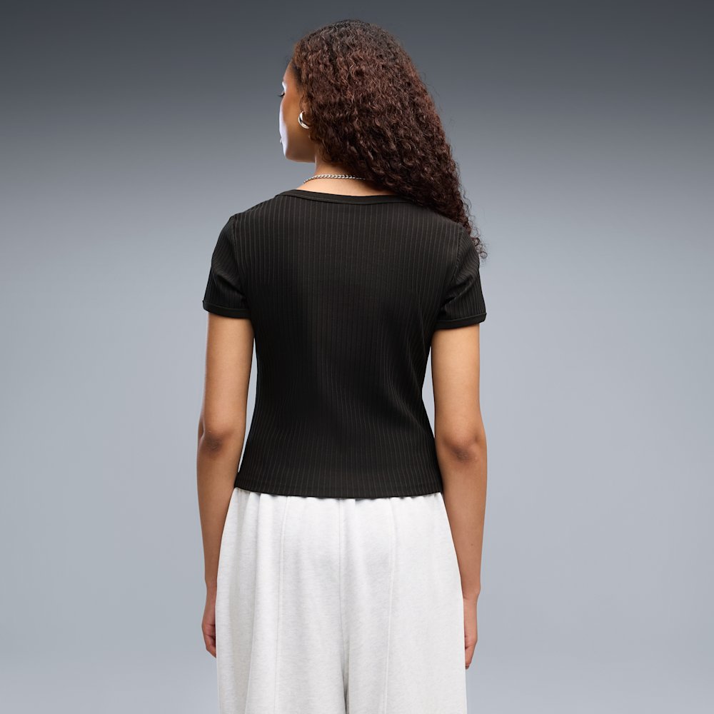 PUMA Essentials Women's Ribbed Slim T-Shirt