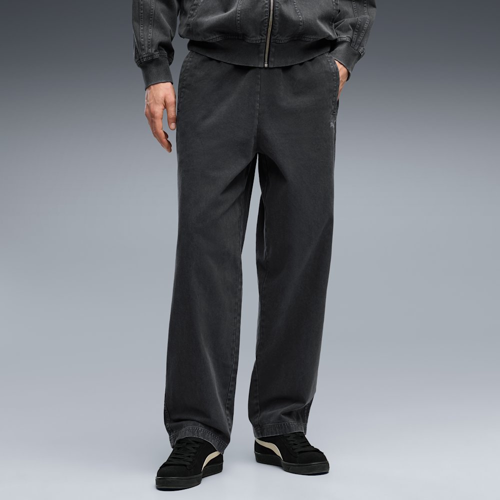 PUMA Relaxed Washed Twill Track Pants