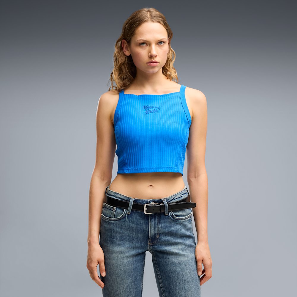 PUMA NYC Women's Ribbed Graphic Tank Top