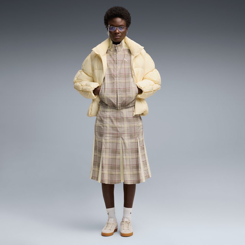 PUMA T7 Women's Pleated Tartan Midi Skirt