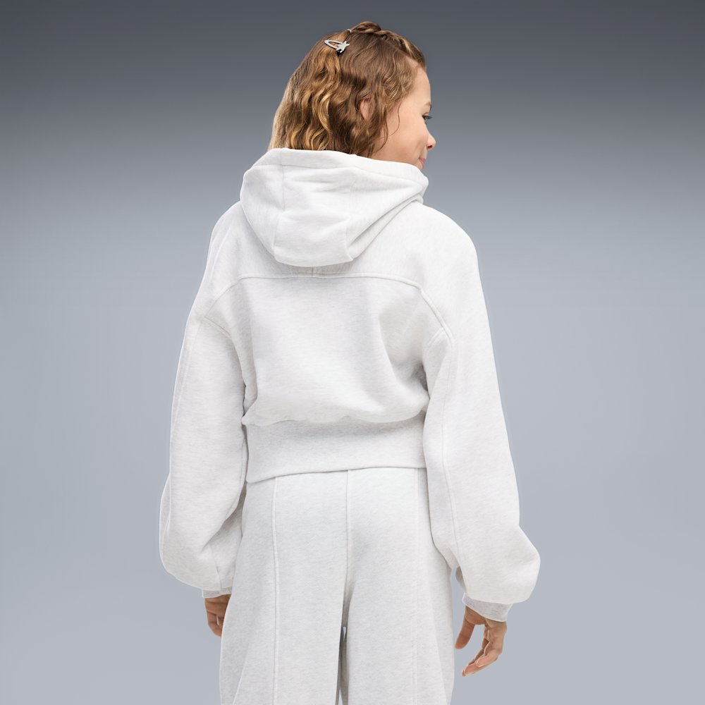 PUMA Essentials Big Kids' Cropped Balloon Sleeve Hoodie