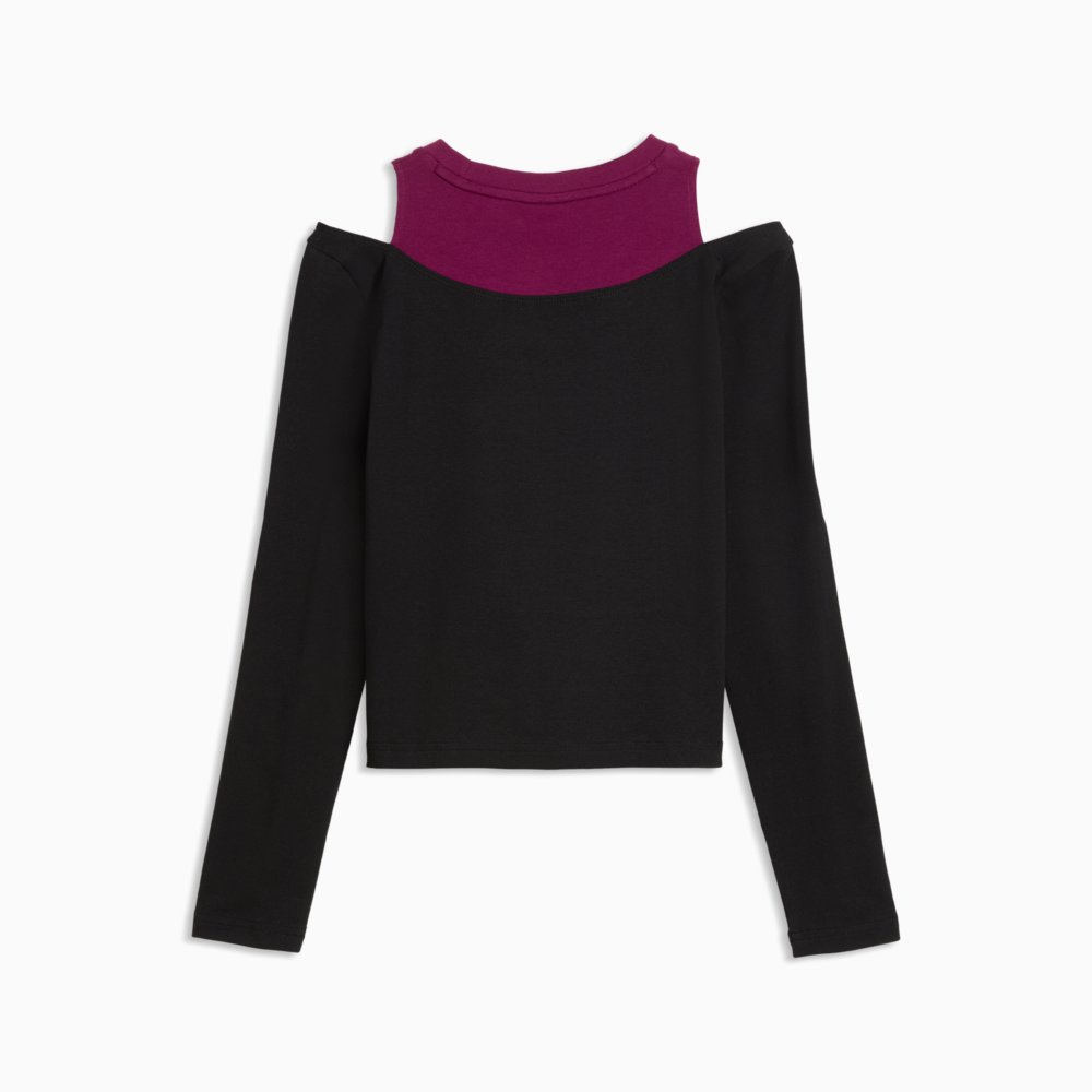 PUMA Midnight Shadow Big Kids' Slim Long-Sleeve Top