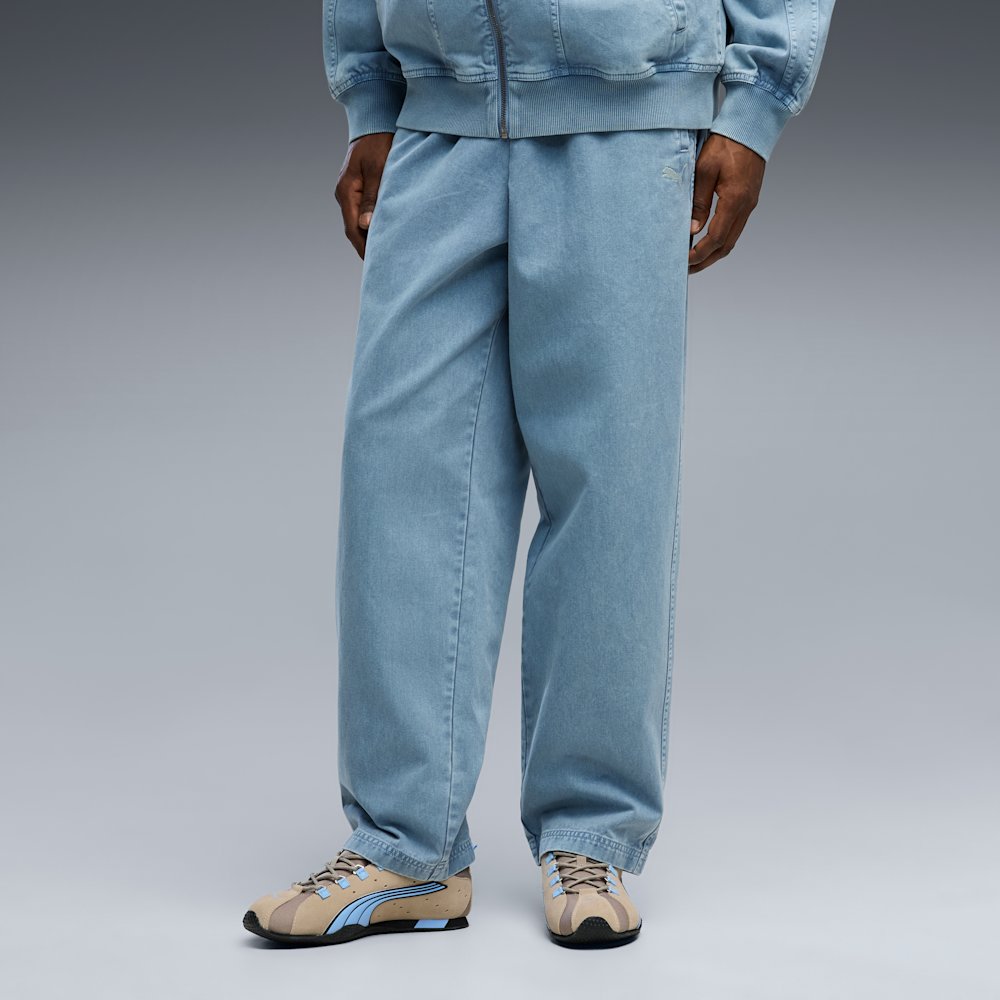 PUMA Relaxed Washed Twill Track Pants
