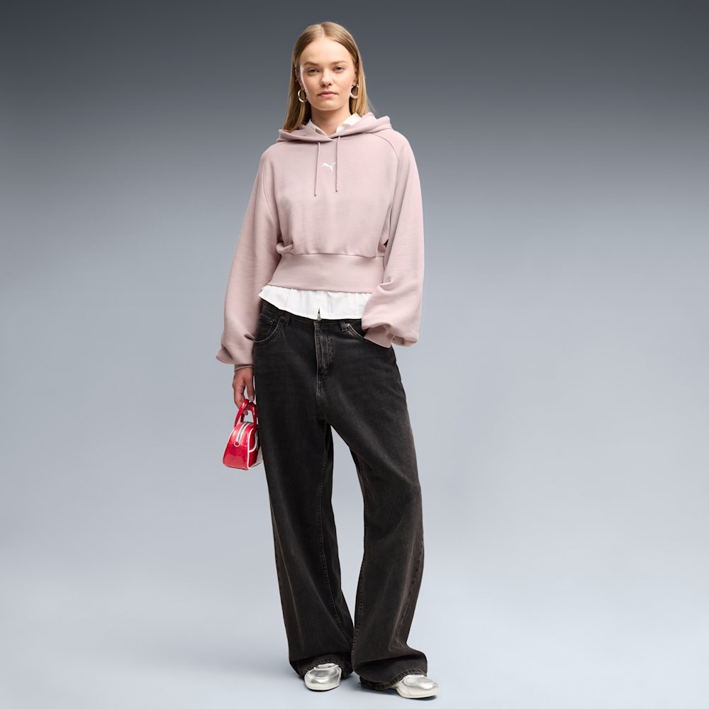 PUMA Essentials Women's Cropped Balloon Sleeve Hoodie