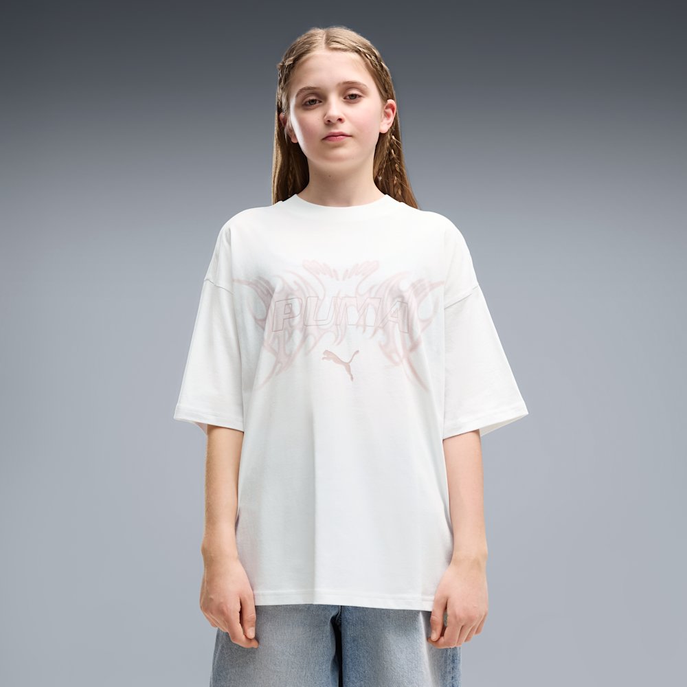 PUMA Midnight Shadow Big Kids' Oversized Graphic T-Shirt