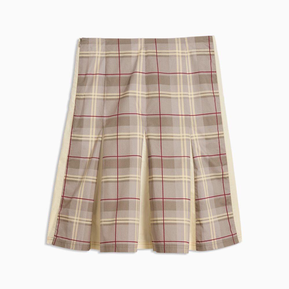 PUMA T7 Women's Pleated Tartan Midi Skirt