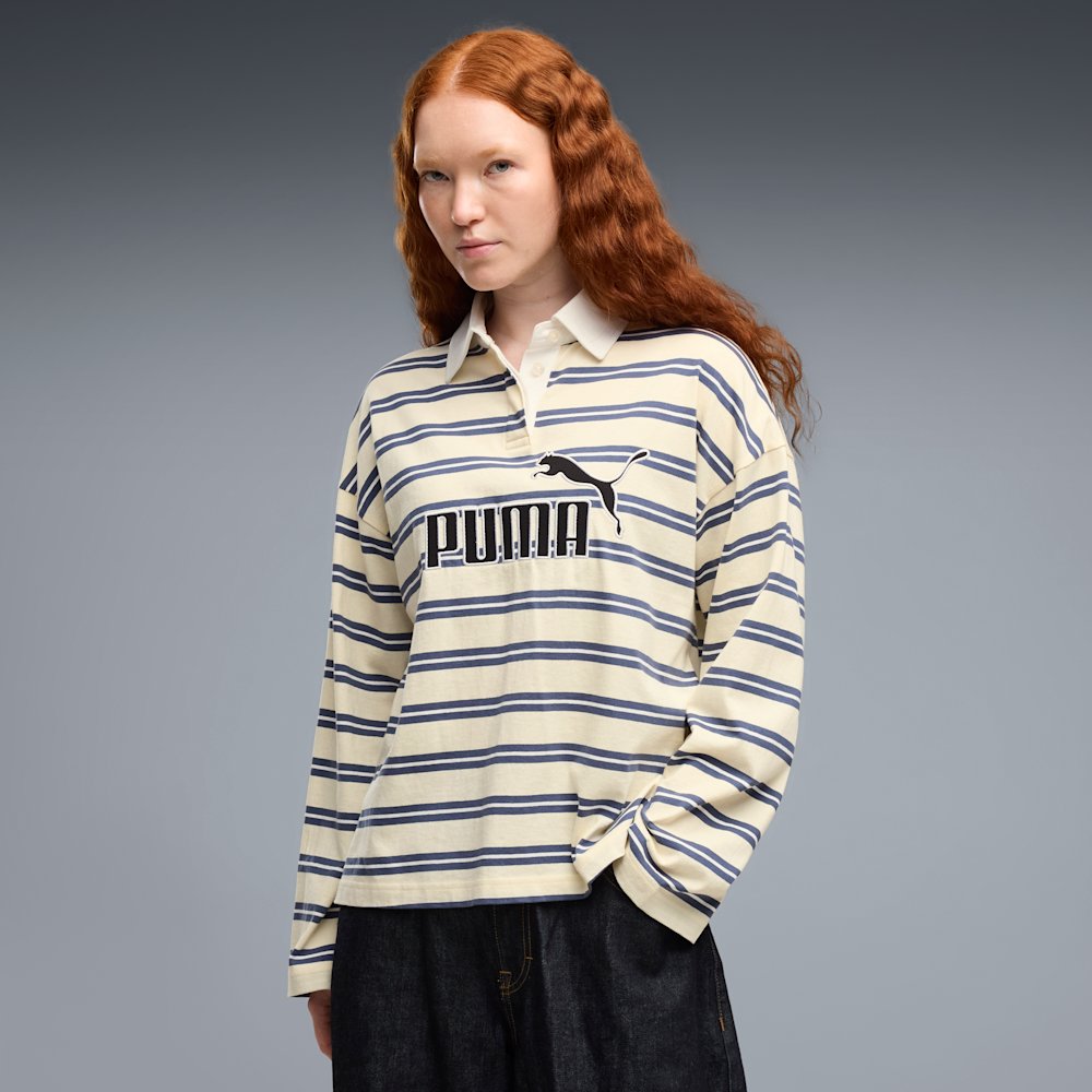 PUMA Elevated Essentials Women's Oversized Long Sleeve Rugby Polo