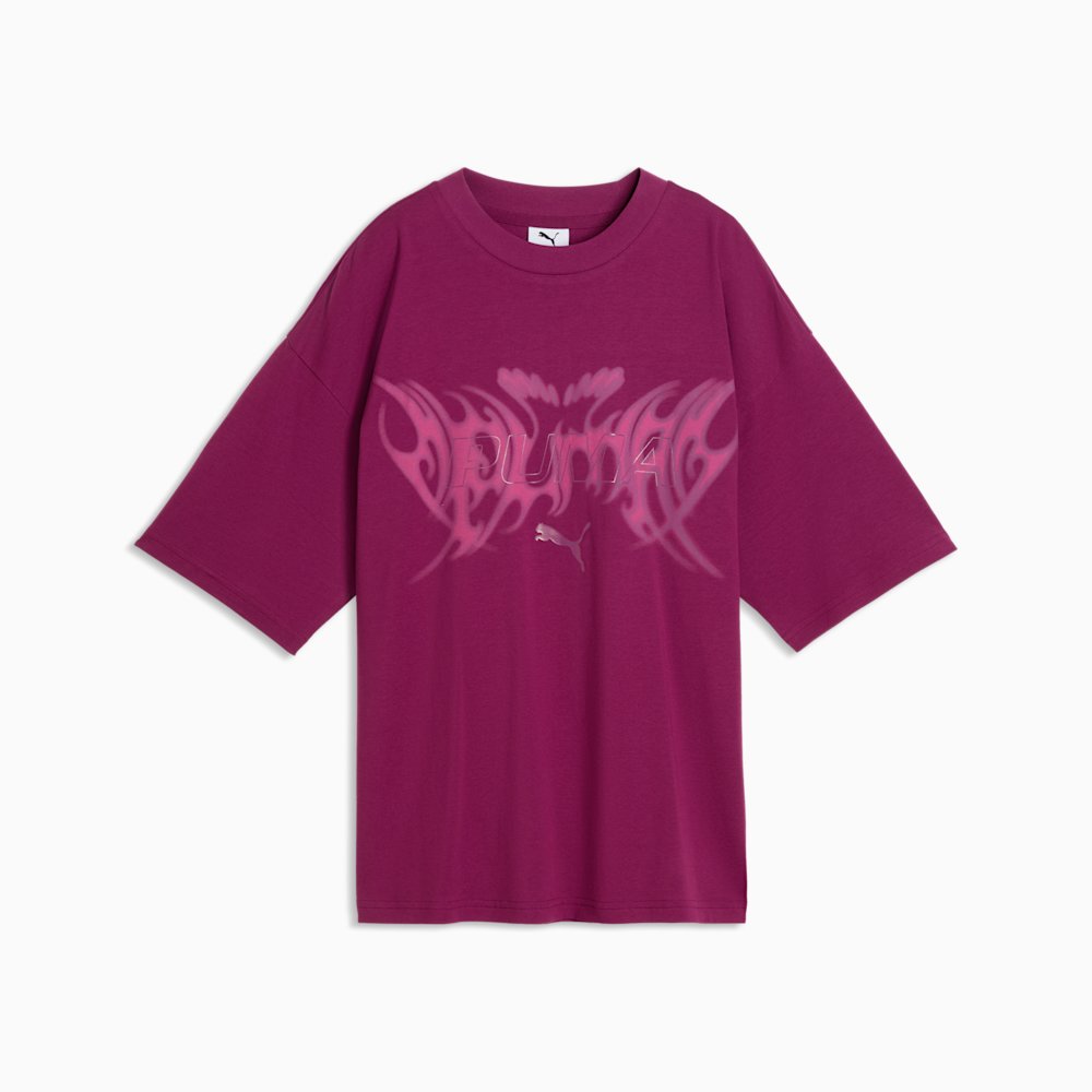 PUMA Midnight Shadow Big Kids' Oversized Graphic T-Shirt