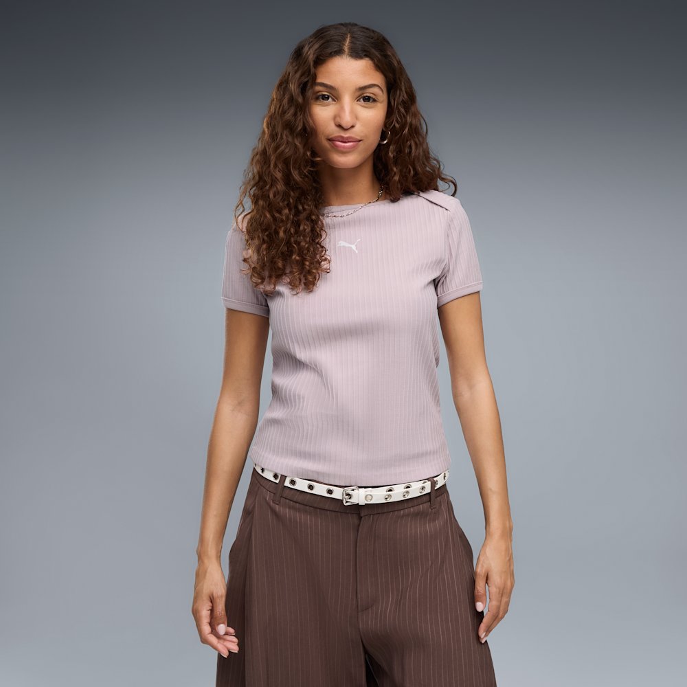 PUMA Essentials Women's Ribbed Slim T-Shirt