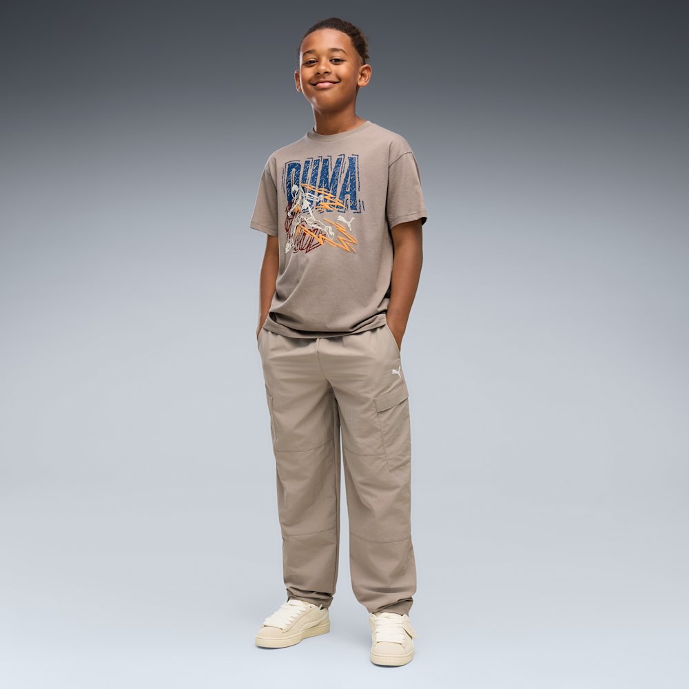 PUMA Wardrobe Essentials Big Kids' Relaxed Cargo Pants