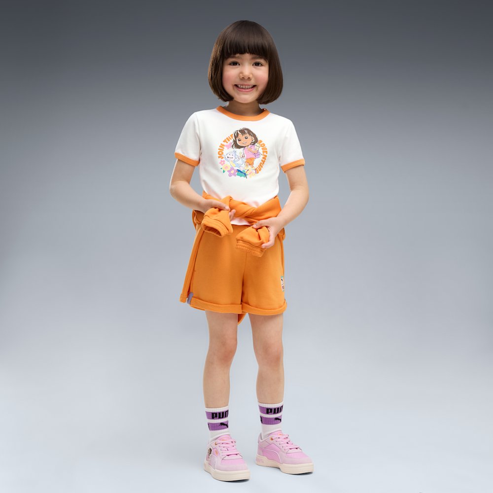 PUMA x Dora the Explorer Little Kids' Slim Ringer T-Shirt