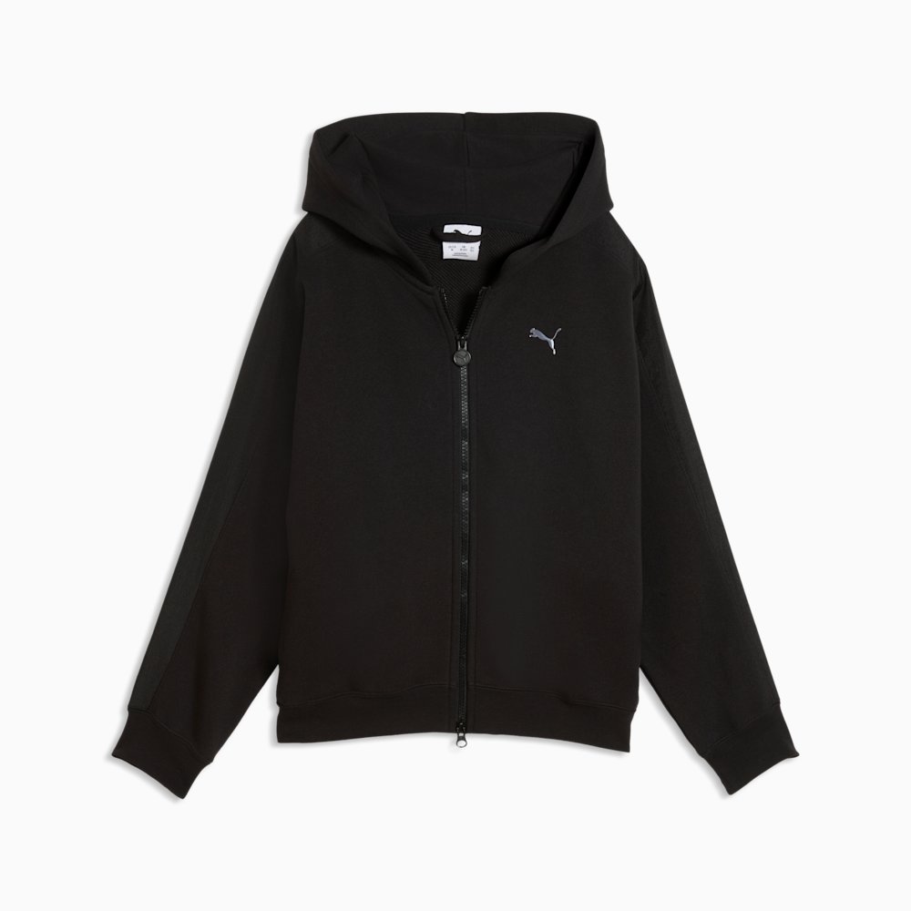 PUMA Midnight Shadow Big Kids' T7 Oversized Zip-Up Hoodie