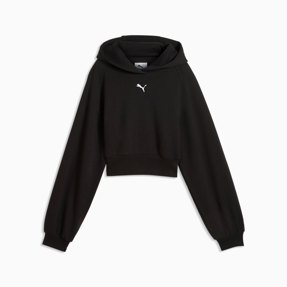 PUMA Essentials Big Kids' Cropped Balloon Sleeve Hoodie