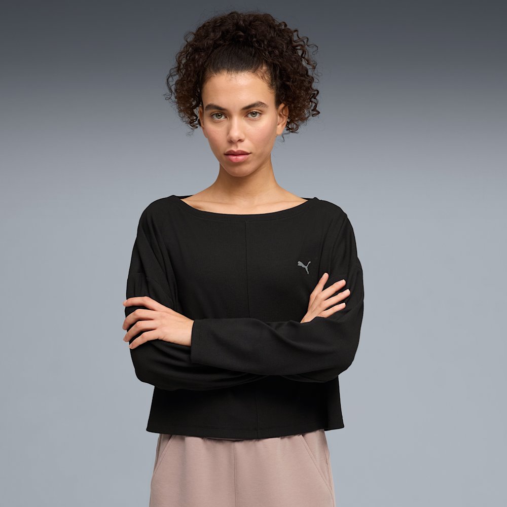 PUMA Cloudspun Women's Ribbed Cloud Long-Sleeve Top