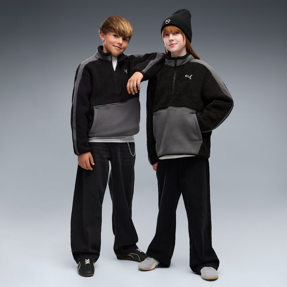 PUMA Elevated Essentials Winterized Big Kids' Half-Zip Hoodie