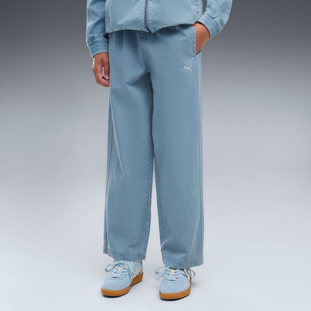 PUMA T7 Big Kids' Relaxed Washed Twill Pants