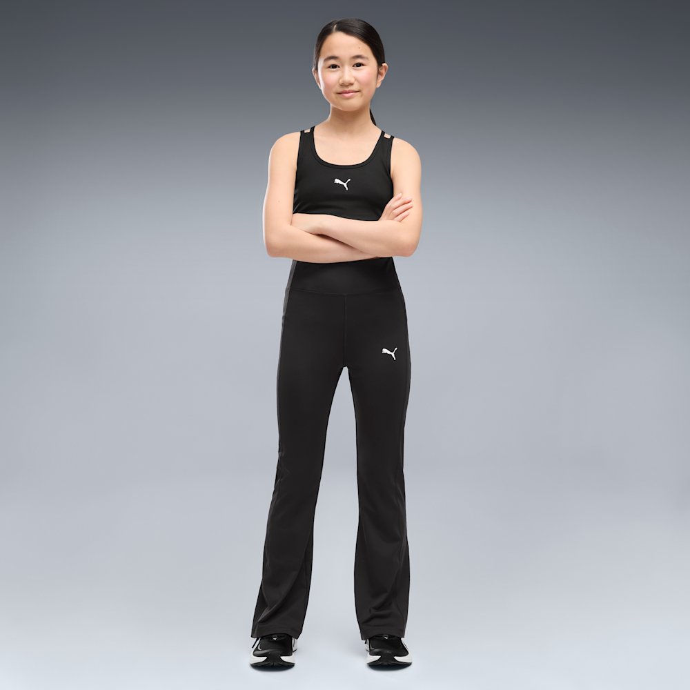 PUMA Train All Day Essentials Big Kids' High-Waist Flared Leggings