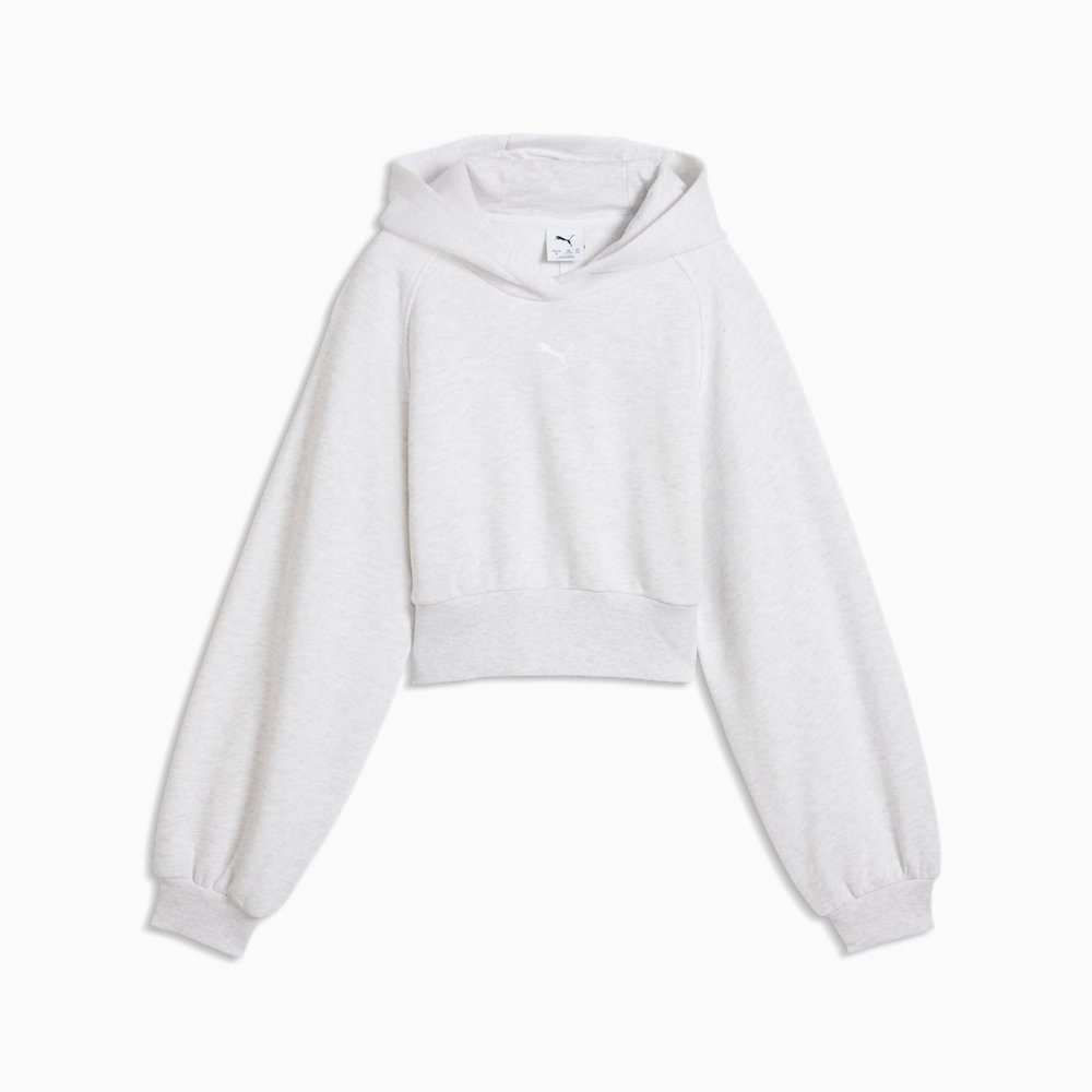 PUMA Essentials Big Kids' Cropped Balloon Sleeve Hoodie