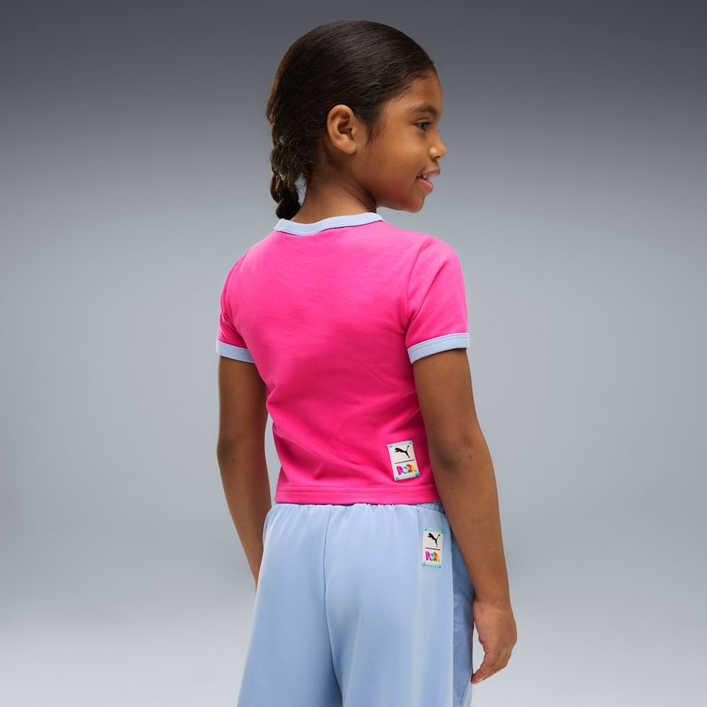 PUMA x Dora the Explorer Little Kids' Slim Ringer T-Shirt