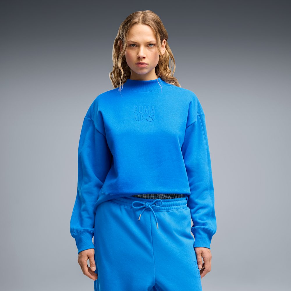 PUMA NYC Women's Mock Neck Sweatshirt