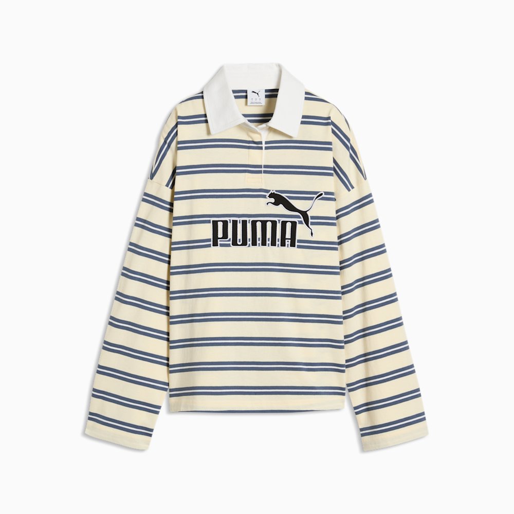 PUMA Elevated Essentials Women's Oversized Long Sleeve Rugby Polo
