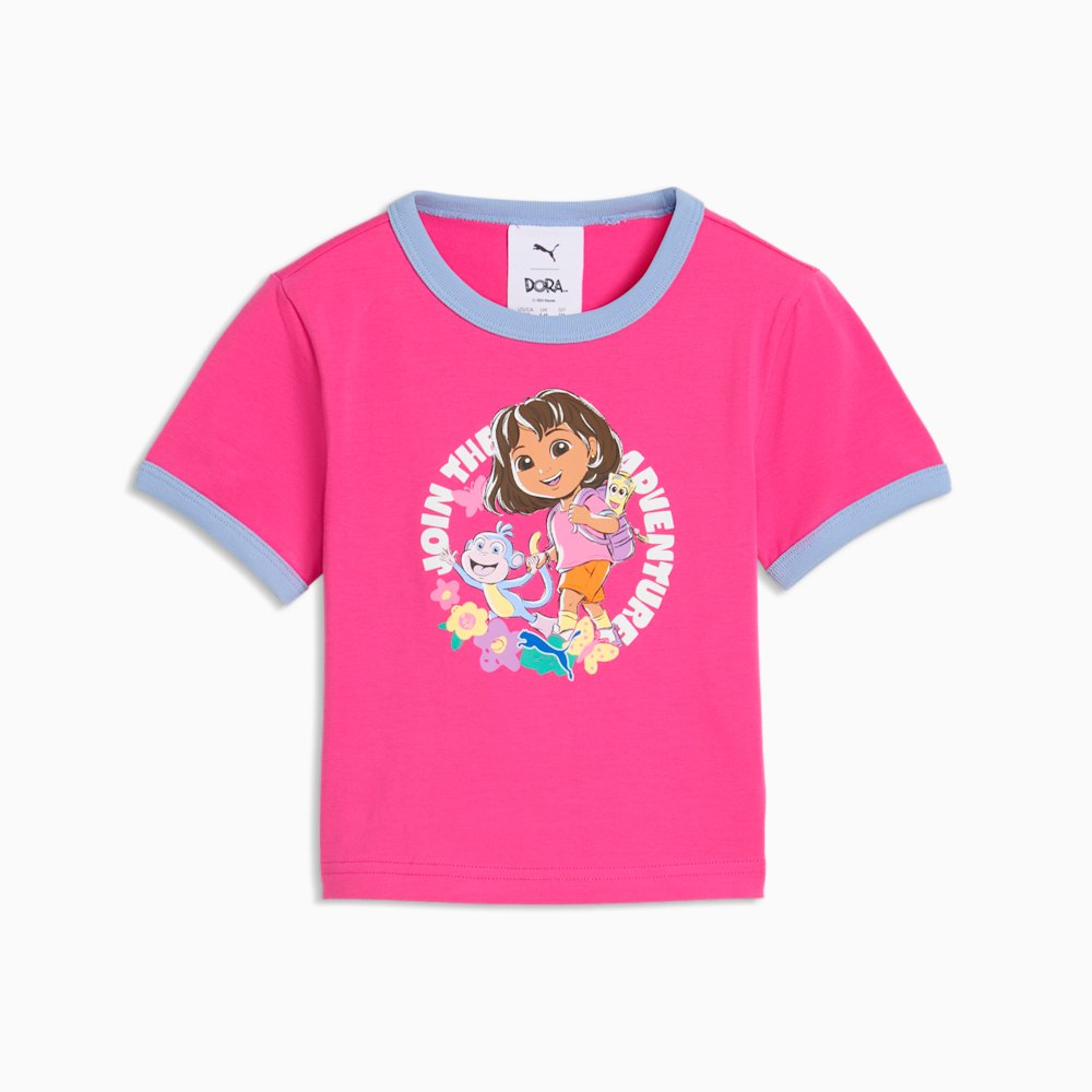 PUMA x Dora the Explorer Little Kids' Slim Ringer T-Shirt
