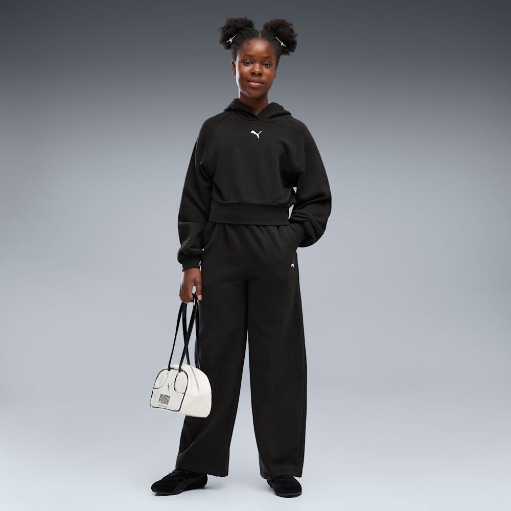 PUMA Essentials Big Kids' Cropped Balloon Sleeve Hoodie