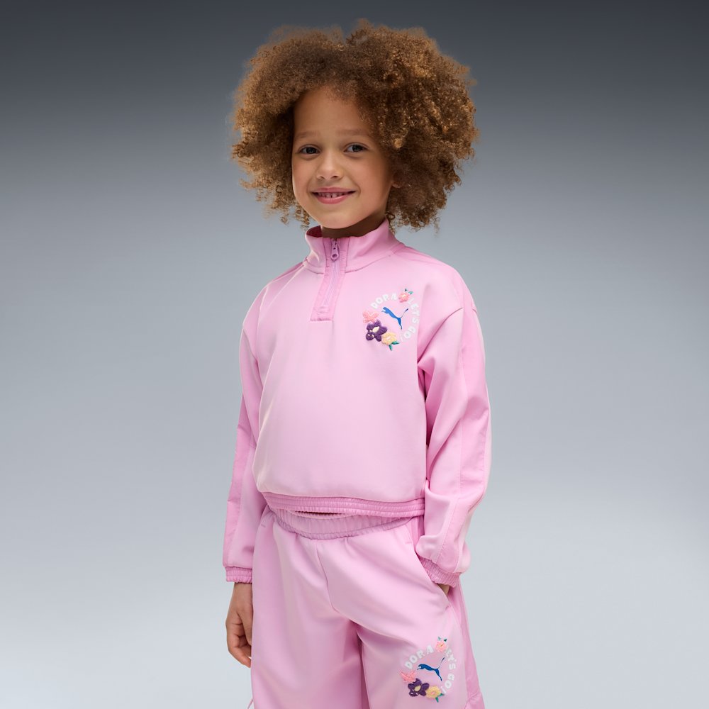 PUMA x Dora the Explorer T7 Little Kids' Half-Zip Sweatshirt
