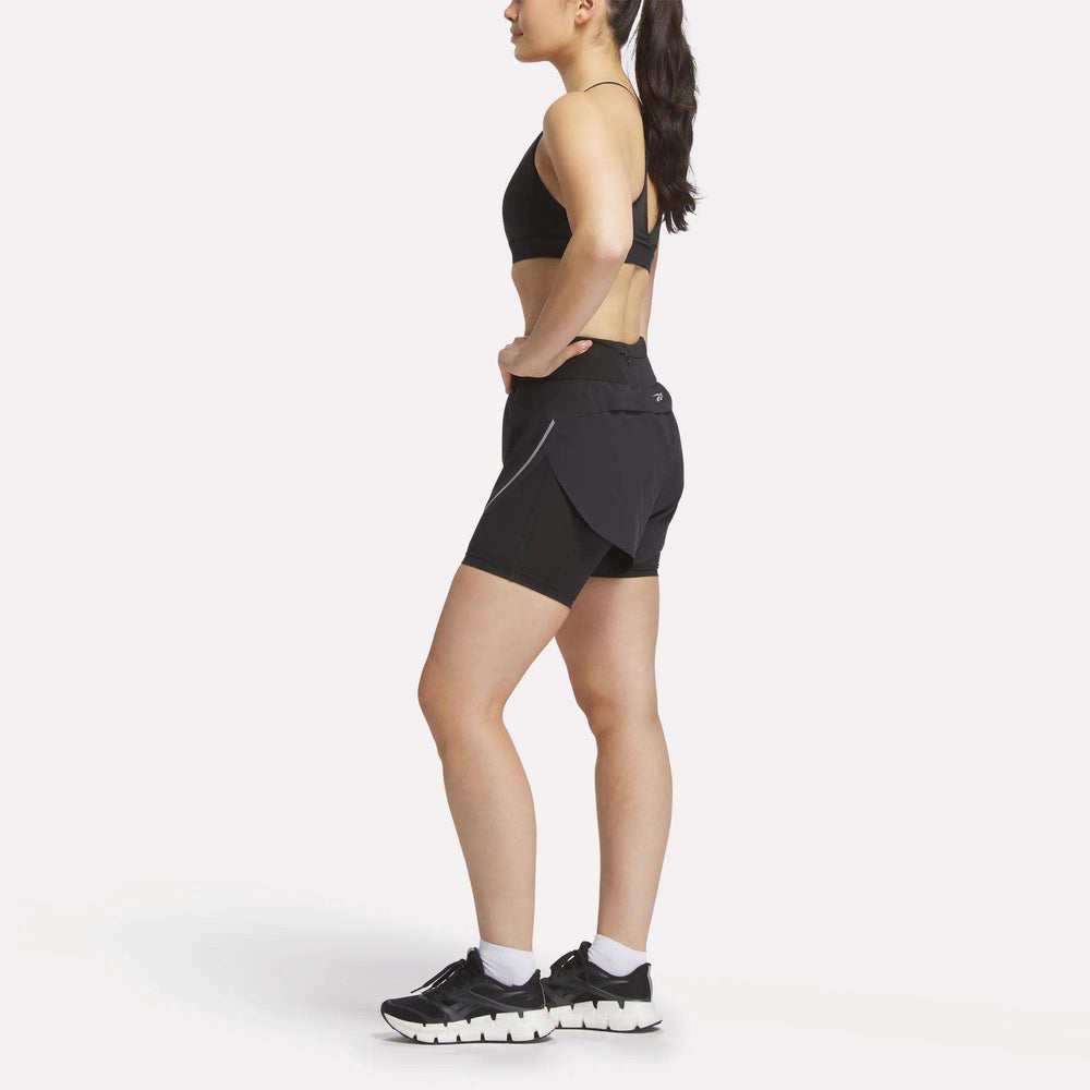 Reebok Lux Metallic 2-in-1 Women's Running Shorts