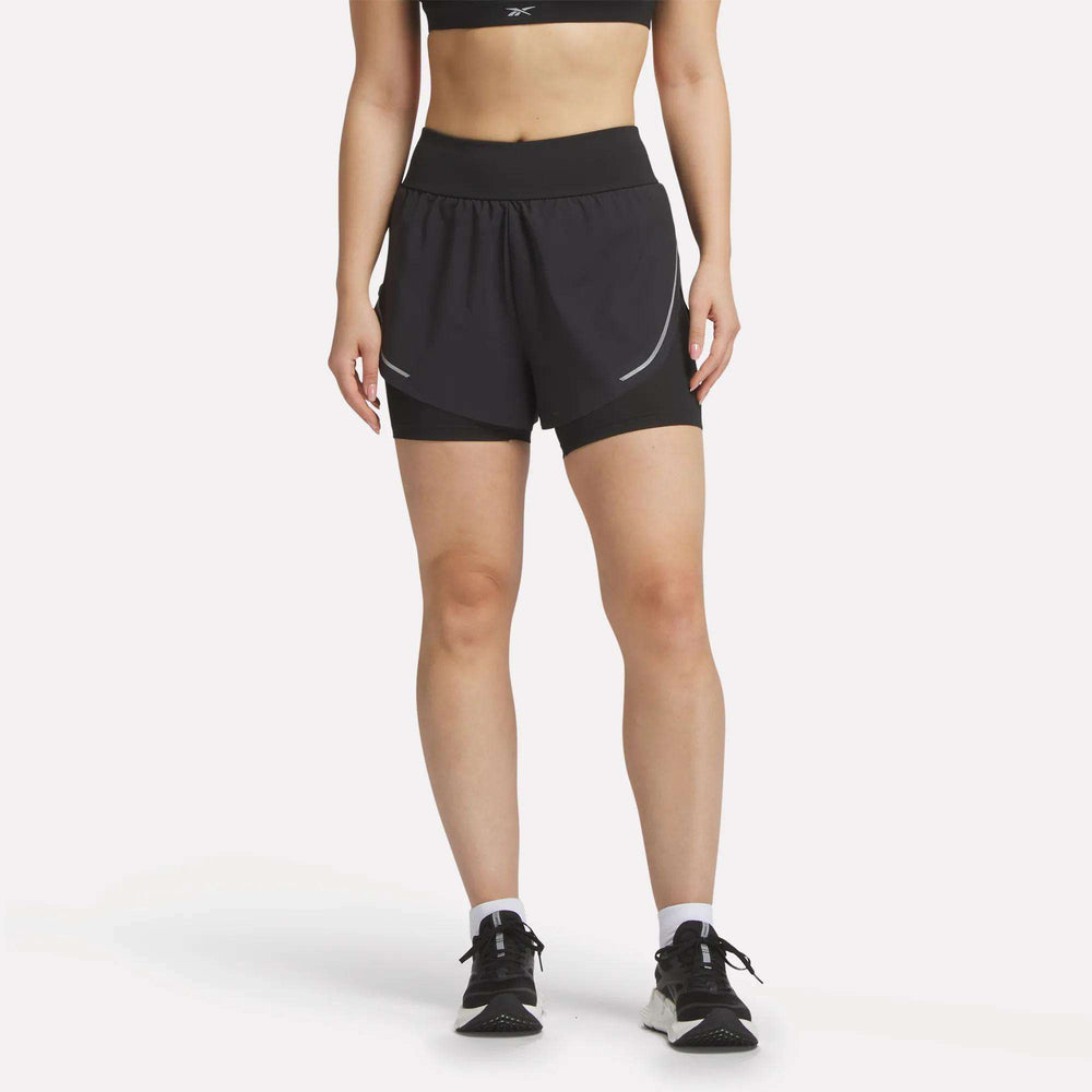 Reebok Lux Metallic 2-in-1 Women's Running Shorts