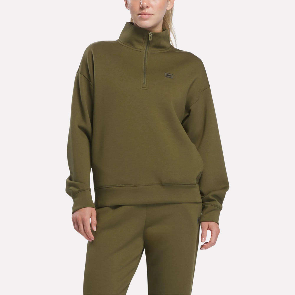 Reebok Crop Half-Zip Women's Sweatshirt