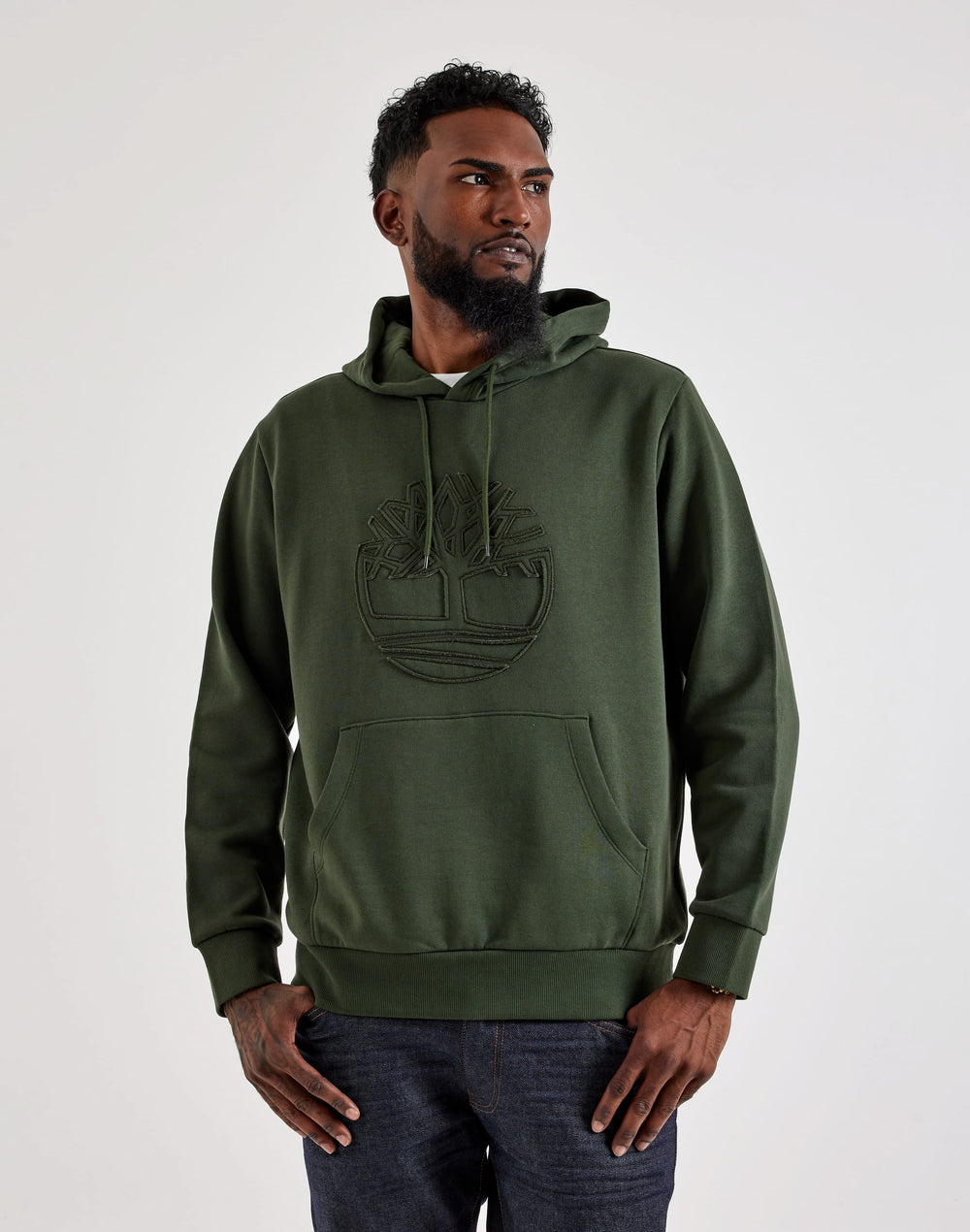 Timberland Tree Logo Patch Fleece Men's Hoodie