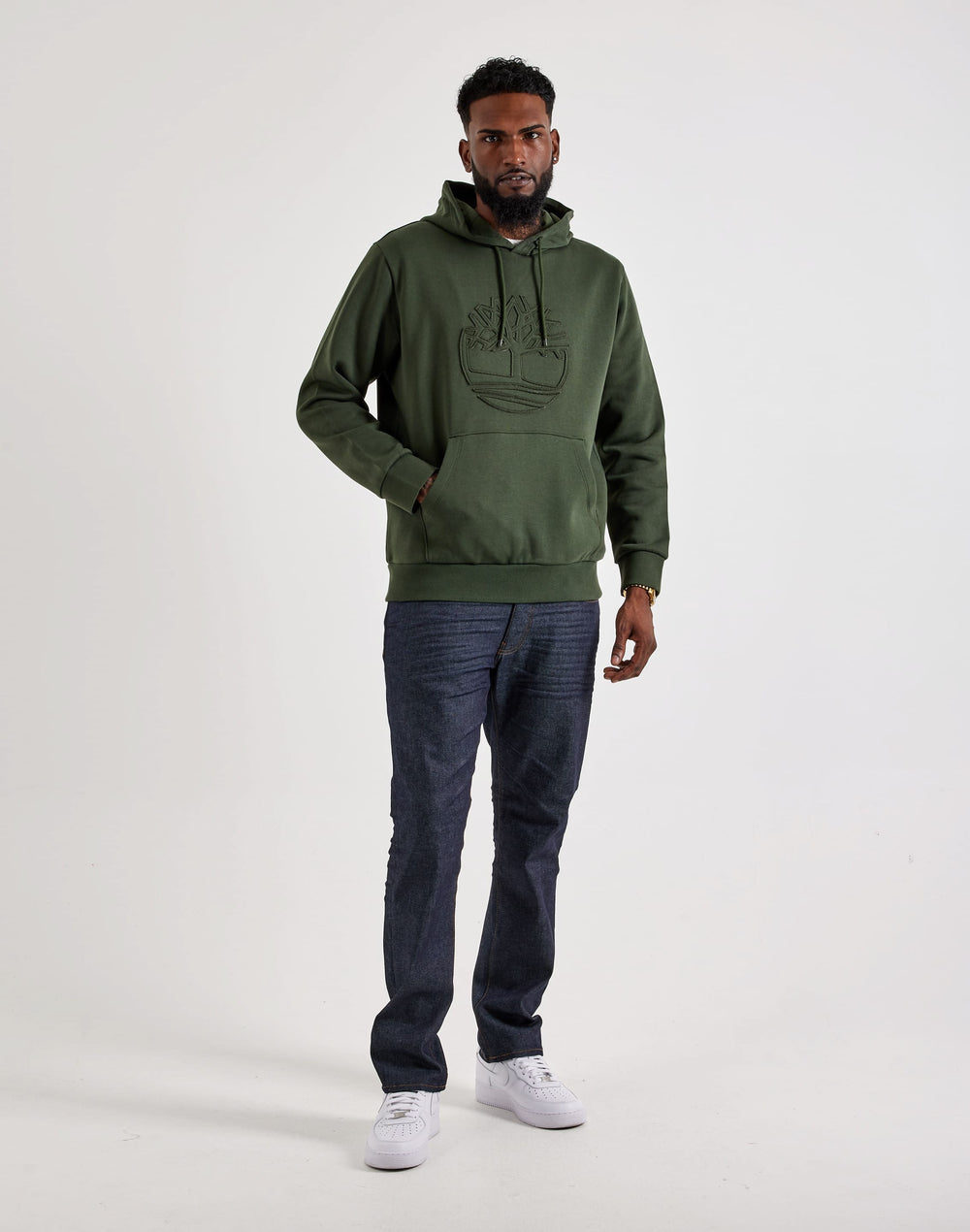Timberland Tree Logo Patch Fleece Men's Hoodie