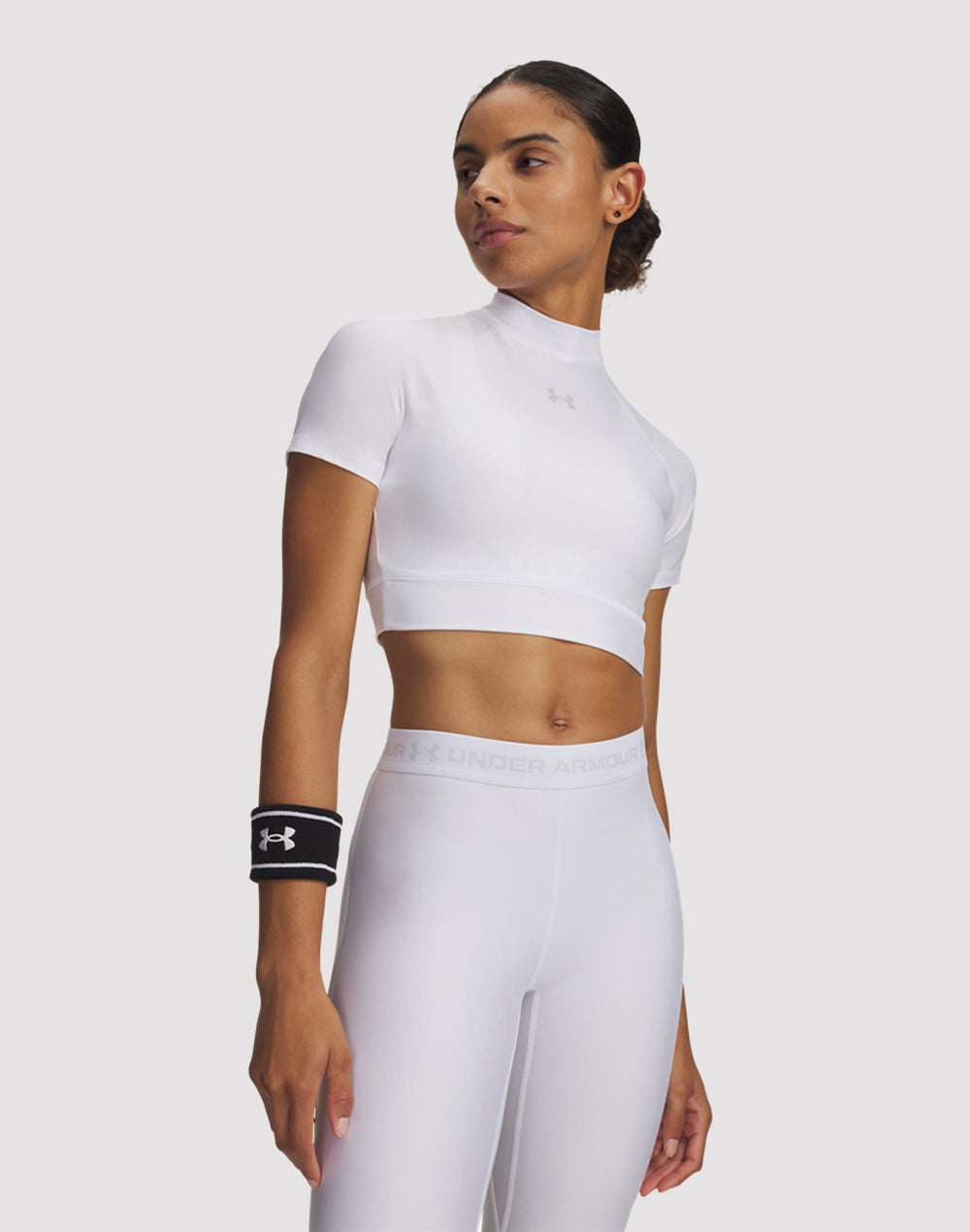Under Armour HeatGear Women's Cropped Mock-Neck Top