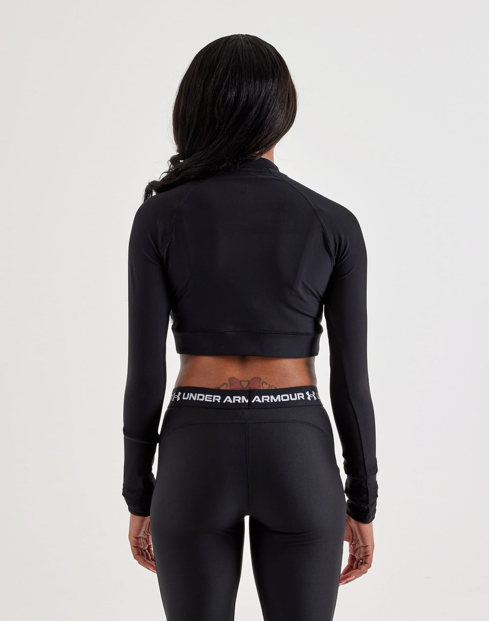 Under Armour HeatGear Women's Cropped Mock-Neck Long-Sleeve Top